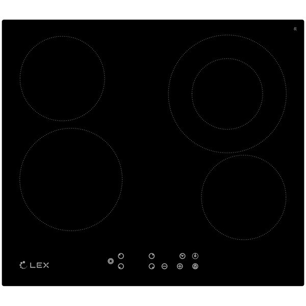 Встраиваемая электрическая варочная панель Lex EVH 641 BL