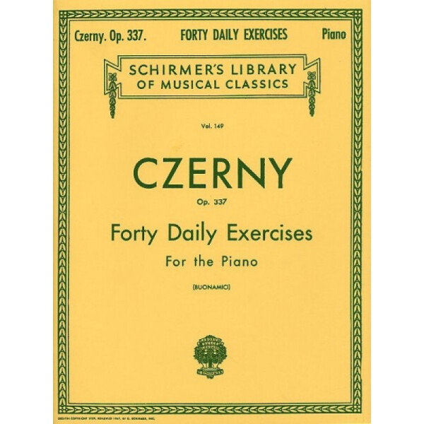 Песенный сборник Musicsales Carl Czerny Forty Daily Exercises