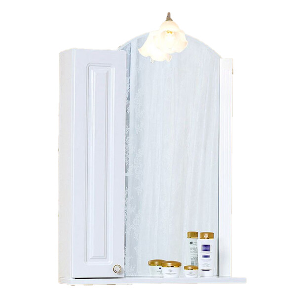 Зеркало-шкаф Бриклаер Анна 60 L белый