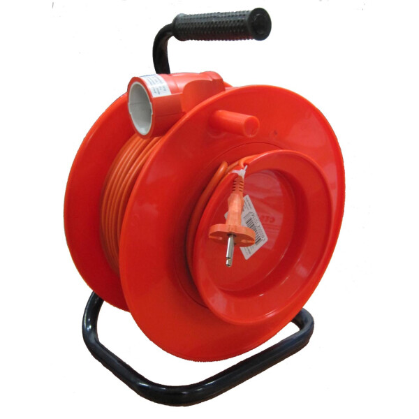 Удлинитель Электроконтакт УХ10-001 на катушке с выносной розеткой 10А,2,2кВт,30м (10153)