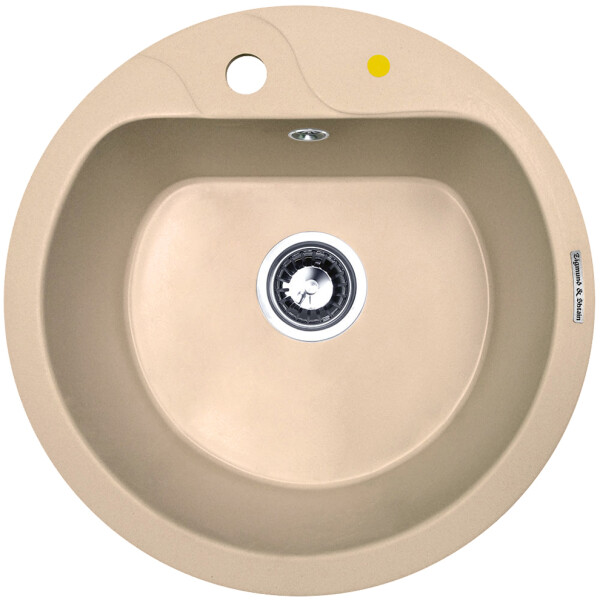 Кухонная мойка Zigmund & Shtain Kreis 505F топленое молоко