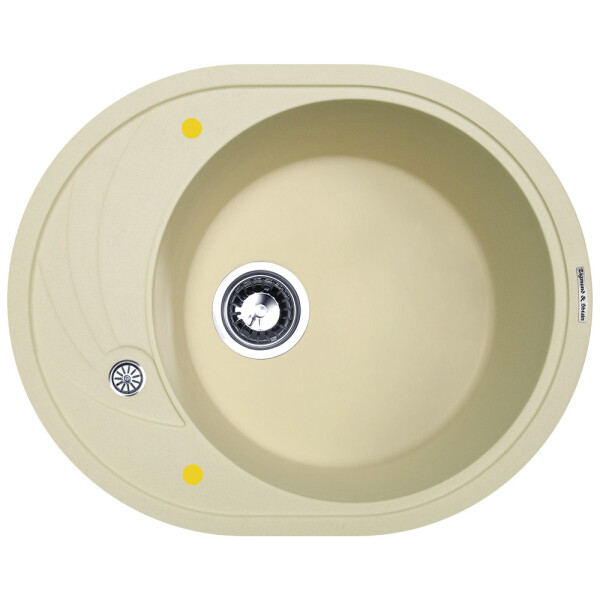 Кухонная мойка Zigmund & Shtain Kreis OV 575 молодое шампанское