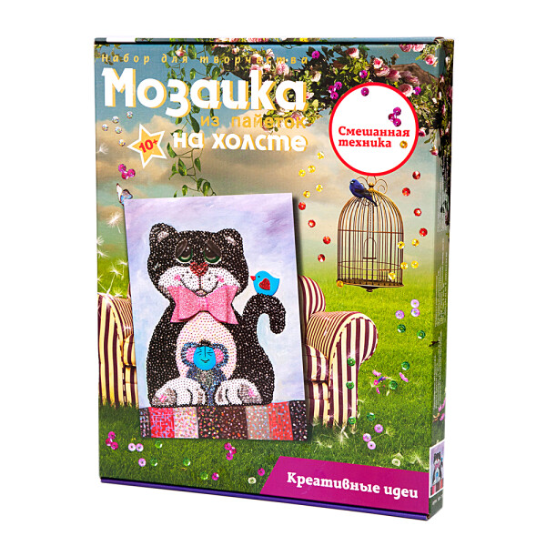 Мозаика из пайеток Волшебная Мастерская Кошки-мышки (МХ-19)