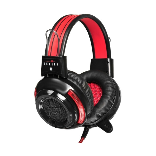 Гарнитура Oklick HS-G300 черный/красный
