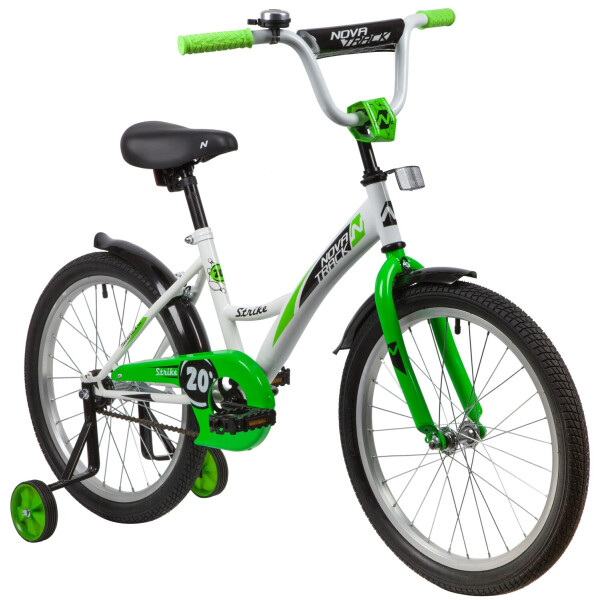 Велосипед Novatrack 203STRIKE.WTG20 белый-зелёный