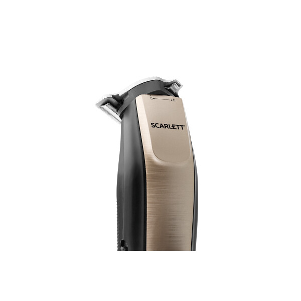 Машинка для стрижки Scarlett SC-HC63C77 черный/золотистый