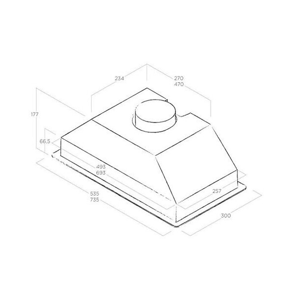 Встраиваемая вытяжка Jetair Viera GR/A/72