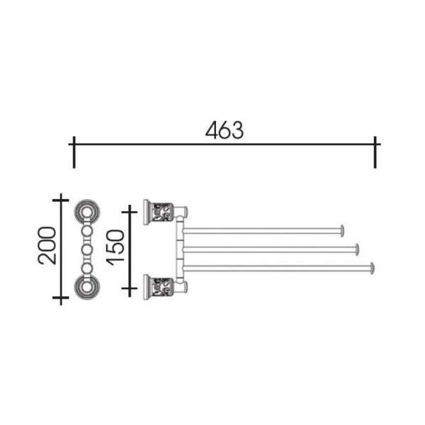 Полотенцедержатель Schein Carving 7065052