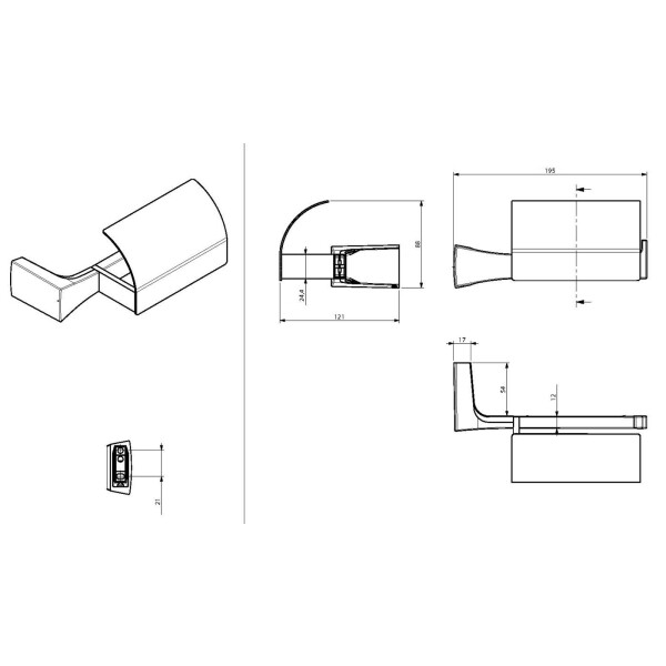 Бумагодержатель Sonia 131853