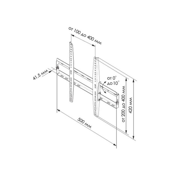 Кронштейн для телевизора Trone LPS 3170 black