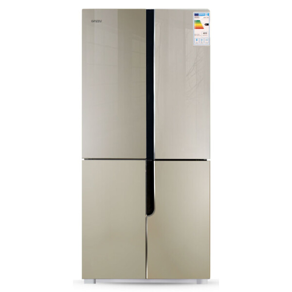 Холодильник Ginzzu NFK-500 стекло шампань