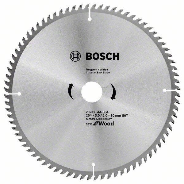 Диск пильный Bosch ECO 254х30х 80 (384) 2608644384