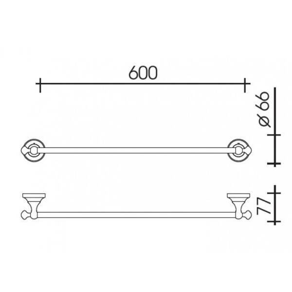Полотенцедержатель Schein Saine Chrome 7053037