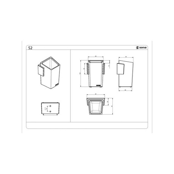 Стакан Sonia Solid Surface 158812