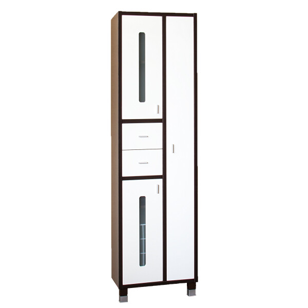 Шкаф-пенал Бриклаер Бали 57 с корзиной венге