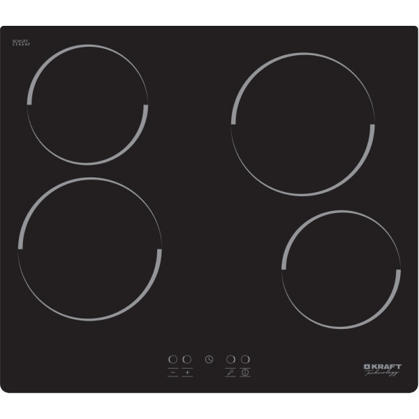 Встраиваемая электрическая варочная панель Kraft TCH-EHK6001