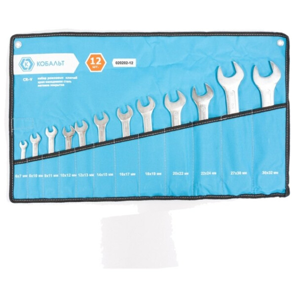 Набор рожковых ключей Кобальт 020202-12