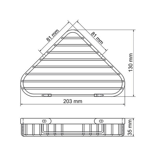 Полка WasserKraft K-733 white