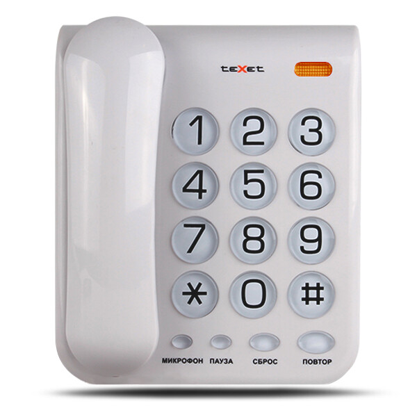 Проводной телефон TeXet TX-262 светло-серый