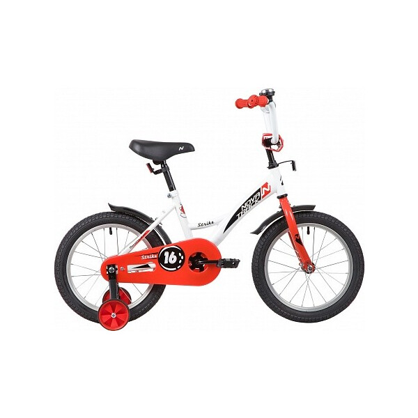 Велосипед Novatrack 163STRIKE.WTR20 белый/красный (139648)