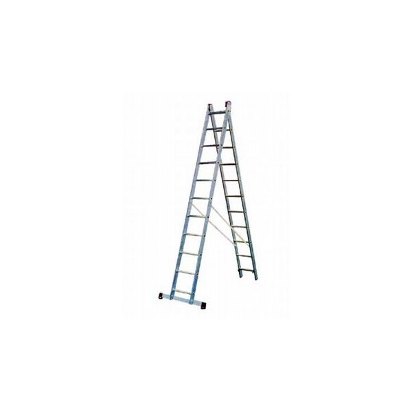 Стремянка Алюмет 2*10 алюминиевая