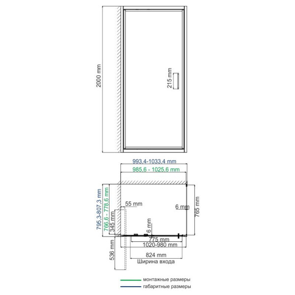 Душевой уголок WasserKraft Salm 27I17