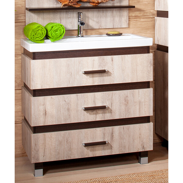 Тумба Бриклаер Техас 80 дуб кантри/венге