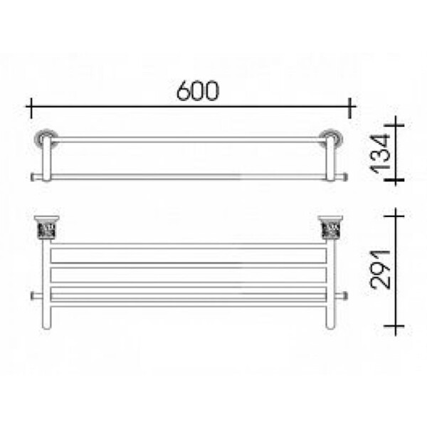 Полка для полотенца Schein Carving 7065042