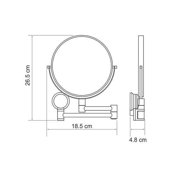 Зеркало WasserKraft K-1000