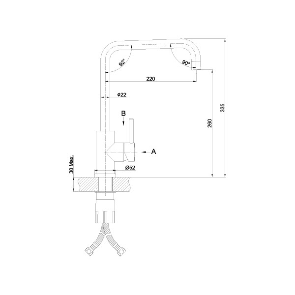 Смеситель для кухни Lemark Expert LM5077S