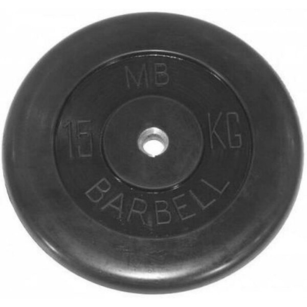 Диск обрезиненный MB Barbell MB-PltB26-15