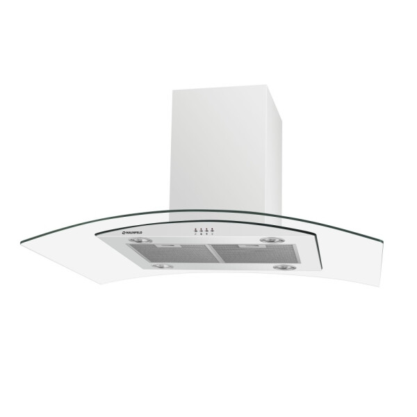 Островная вытяжка Maunfeld Ancona PlusA 90 белый/прозрачное стекло