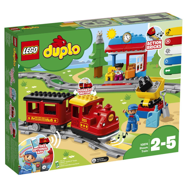 Конструктор Lego Duplo Town Поезд на паровой тяге 10874