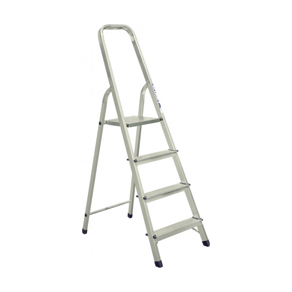 Стремянка Алюмет 4 ступени алюминиевая матовая
