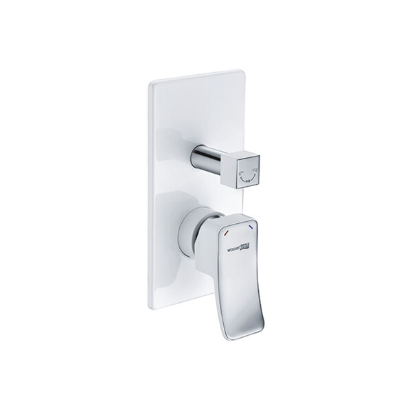 Смеситель для ванны и душа WasserKraft Aller 10641 white