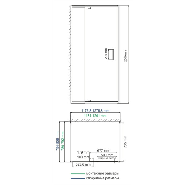Душевой уголок WasserKraft Berkel 48P25