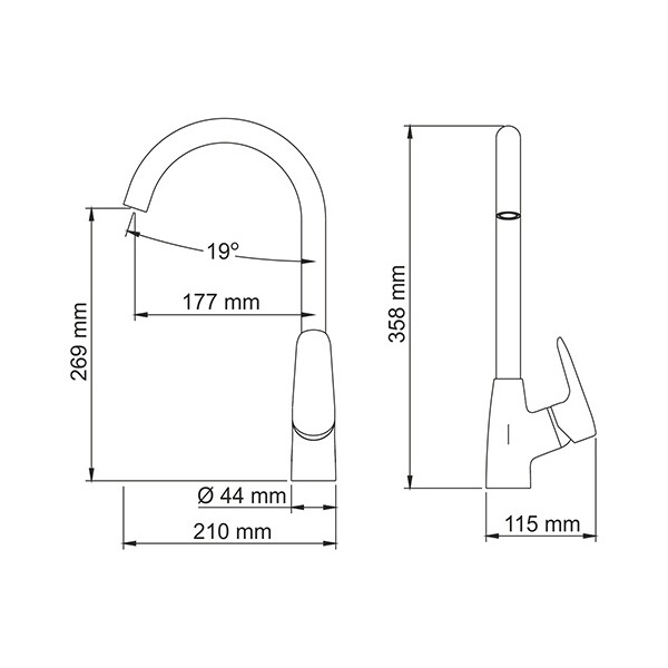 Смеситель для кухни WasserKraft Vils 5607