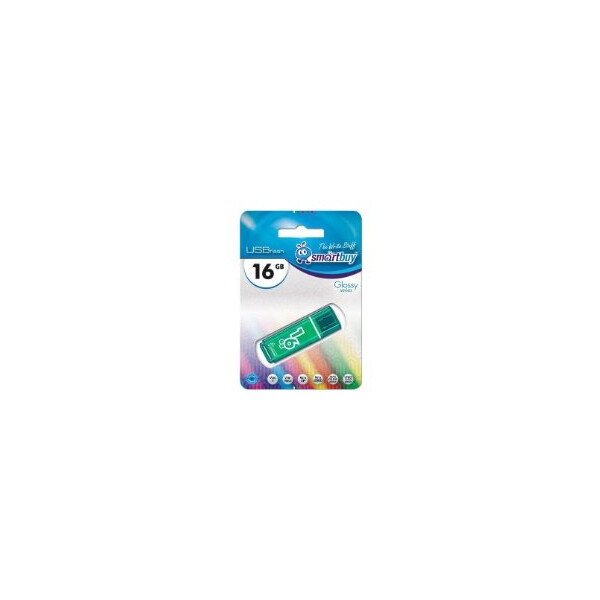 Флеш-диск Smartbuy Glossy 16GB green