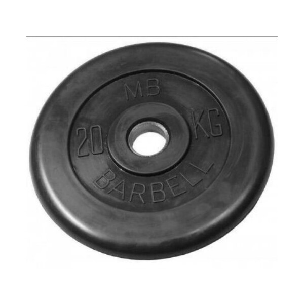 Диск обрезиненный MB Barbell MB-PltB31-20