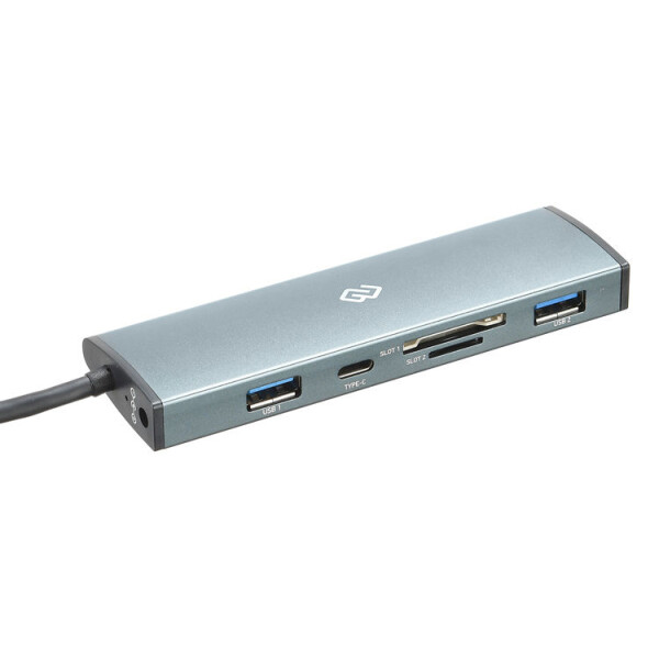 Разветвитель USB-C Digma HUB-2U3.0CCR-UC-G