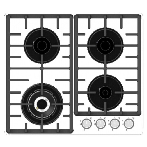 Встраиваемая газовая варочная панель Rodmans BHG 6412 TDS WH