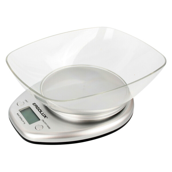 Весы кухонные Ergolux ELX-SK04-C03 серый/металлический