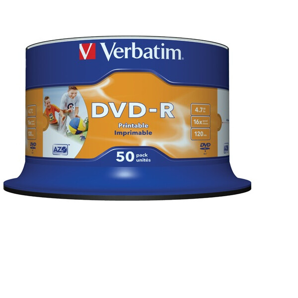 Диск DVD-R Verbatim 4.7GB 43533