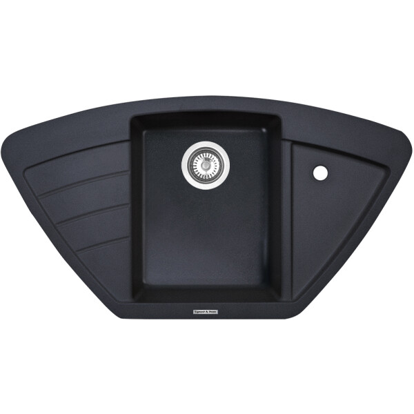 Кухонная мойка Zigmund & Shtain ECKIG 900 темная скала